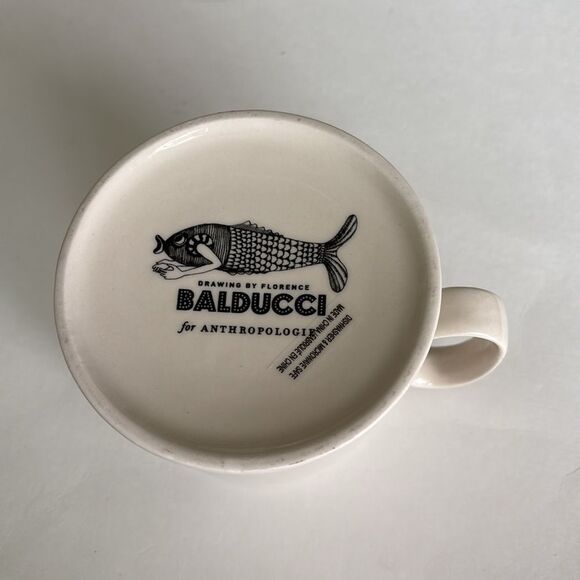 Anthropologie Florence Balducci Monogram D for Dog Fashionista Coffee Mug Cup - Picture 7 of 9